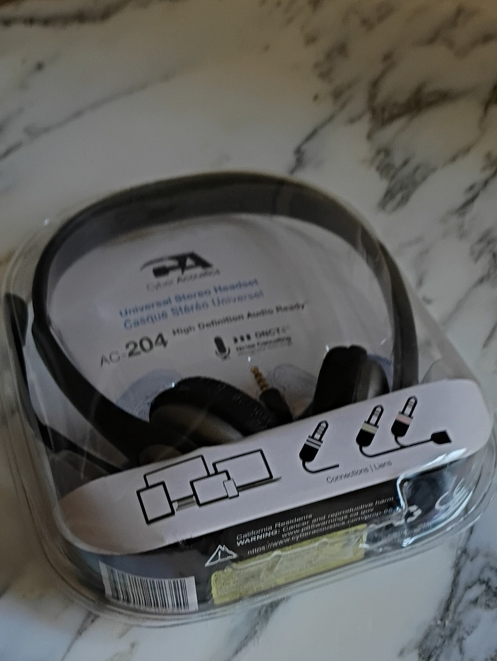 Universal Stereo Headset AC-204 — Black